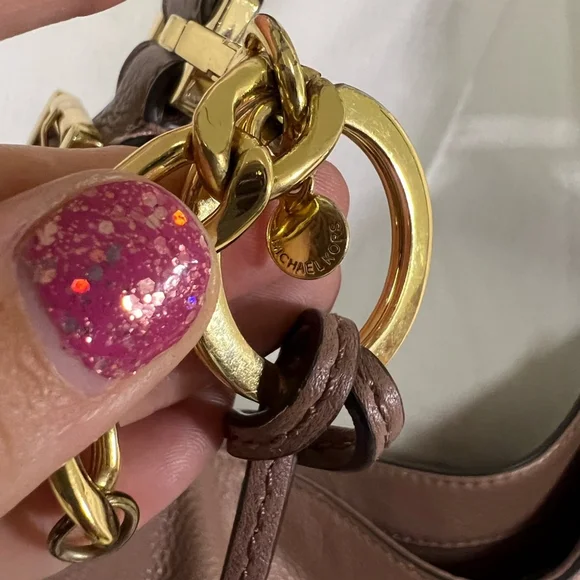 Michael Kors Brown Leather Shoulder Bag - Picture 10 of 16